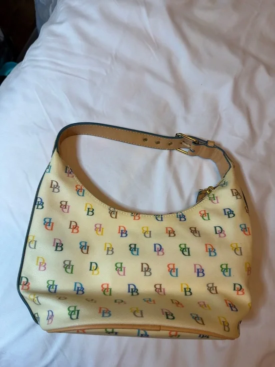 Dooney & Bourke Y2K Multicolor Monogram Shoulder Bag - Picture 4 of 8